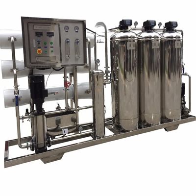 5TPH 7.4kW-380-415V 3xSS304 Tanks Brackish Water Reverse Osmosis Water Plant