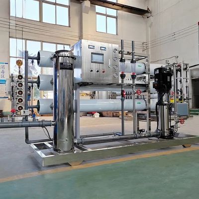 10TPH 19kW-380-415V 2xFRP Tanks Brackish Water Reverse Osmosis Water Plant
