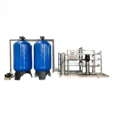 10TPH 19kW-380-415V 2xFRP Tanks Brackish Water Reverse Osmosis Water Plant