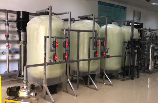 8TPH 14kW-380-415V 3xFRP Tanks Brackish Water Reverse Osmosis Water Plant