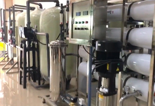 8TPH 14kW-380-415V 3xFRP Tanks Brackish Water Reverse Osmosis Water Plant