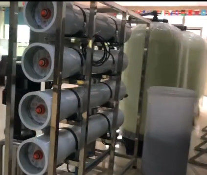 8TPH 14kW-380-415V 3xFRP Tanks Brackish Water Reverse Osmosis Water Plant