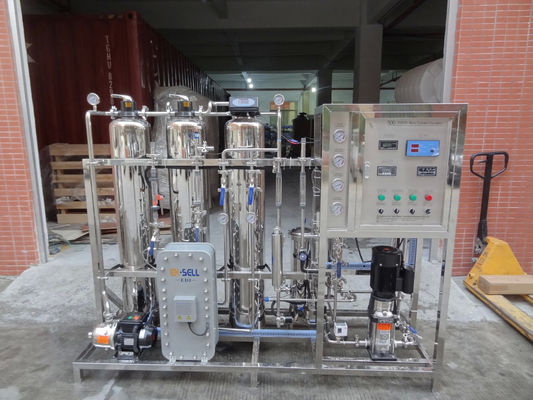 500 Liter Per Hour Ultrapure Water Machine SUS Tank For Domestic Water Filed