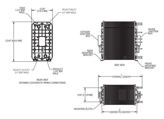 Greater Stability Ionpure CEDI LX-Z IP-LXM30Z-5 For Electronic Power Industry