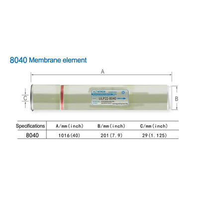 Water Purification Industrial Vontron 4040 8040 Reverse Osmosis Membranes