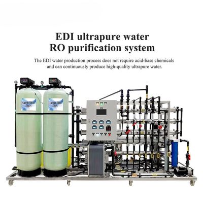 Industrial Water Filter Machine 1500l/H Reverse Osmosis With EDI Machine