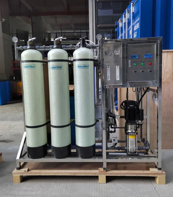 Small RO-500L/H 3x FRP Tanks Standard Drinking Water Purification Systems