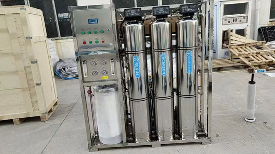 500L/H 3xSS304 Tanks Brackish Water Reverse Osmosis Water Plant