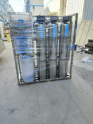 500L/H 3xSS304 Tanks Brackish Water Reverse Osmosis Water Plant