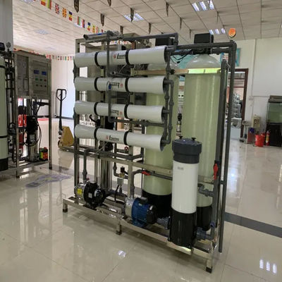 1TPH 2xFRP Tanks Reverse Osmosis Water Plant For Drinking / Farm / Irrigation