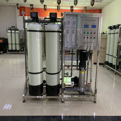 1TPH 2xFRP Tanks Reverse Osmosis Water Plant For Drinking / Farm / Irrigation