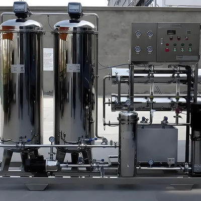 1TPH 2xSS304 Tanks Reverse Osmosis Water Plant For Commercial RO Pure Water Treatment