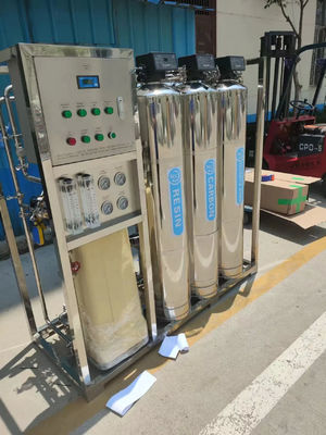 1TPH 3xSS304 Tanks Reverse Osmosis Water Plant For Sell Water