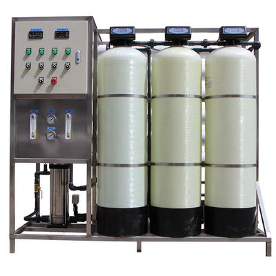 1.5TPH 3xFRP Tanks 160*85*170cm Reverse Osmosis Water Plant For Industry