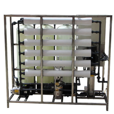 1.5TPH 3xFRP Tanks 160*85*170cm Reverse Osmosis Water Plant For Industry