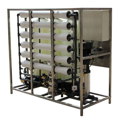 1.5TPH 3xFRP Tanks 160*85*170cm Reverse Osmosis Water Plant For Industry