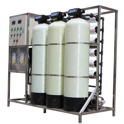 1.5TPH 3xFRP Tanks 160*85*170cm Reverse Osmosis Water Plant For Industry