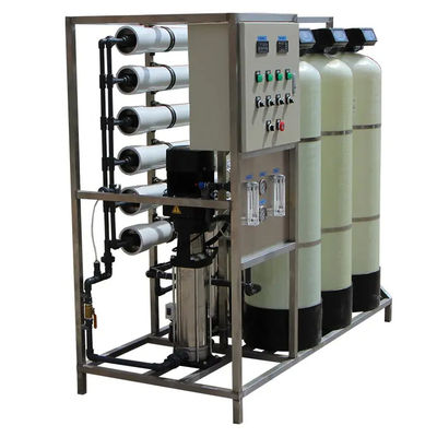 1.5TPH 3xFRP Tanks 160*85*170cm Reverse Osmosis Water Plant For Industry
