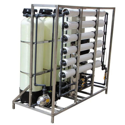 1.5TPH 3xFRP Tanks 160*85*170cm Reverse Osmosis Water Plant For Industry