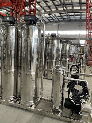 1.5TPH 235kg 2xSS304 Tanks Reverse Osmosis Water Plant For Hotel