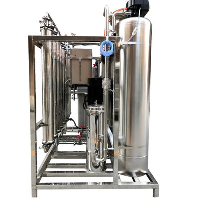 Easy Operate 1.5TPH 3xSS304 Tanks Brackish Water Reverse Osmosis Water Plant