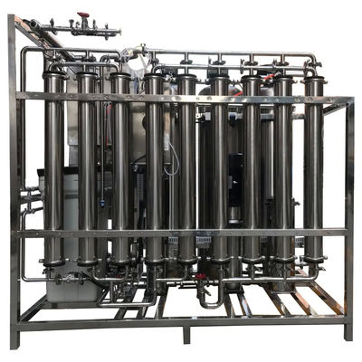 Easy Operate 1.5TPH 3xSS304 Tanks Brackish Water Reverse Osmosis Water Plant