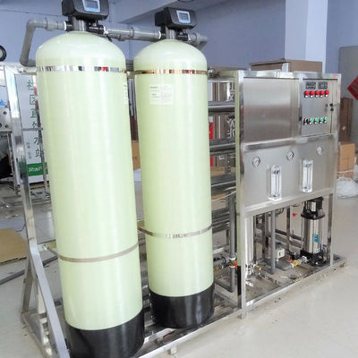 2000L/H 2xFRP Tanks Brackish Water Reverse Osmosis Water Plant