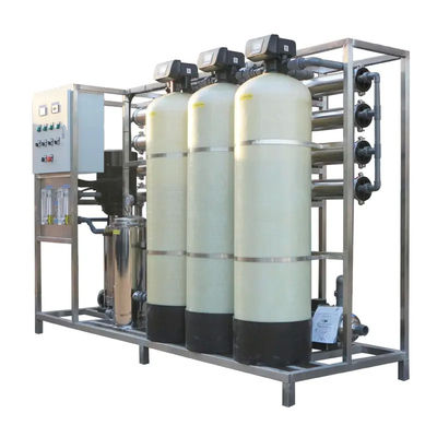 2TPH 3xFRP Tanks Reverse Osmosis Water Plant For Food &amp; Beverage Factory