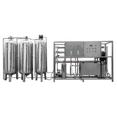 2TPH With Stainless Steel 304 Tank Brackish Water Reverse Osmosis Water Plant