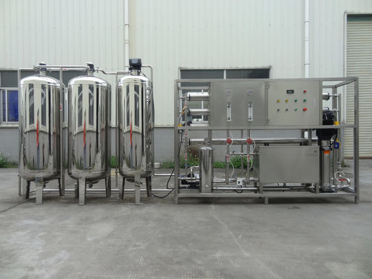 2TPH With Stainless Steel 304 Tank Brackish Water Reverse Osmosis Water Plant