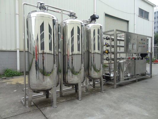 2TPH With Stainless Steel 304 Tank Brackish Water Reverse Osmosis Water Plant