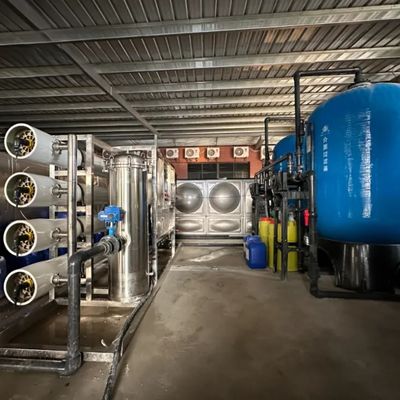 4TPH FRP Tanks Brackish Water Reverse Osmosis Water Plant For Bore Well
