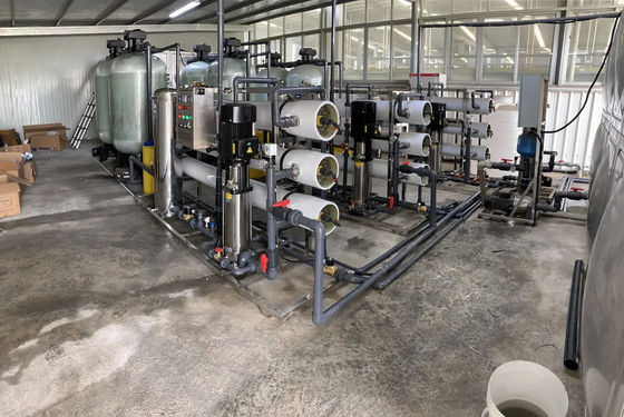 6TPH 7.9kW FRP Tanks Brackish Water Reverse Osmosis Water Plant
