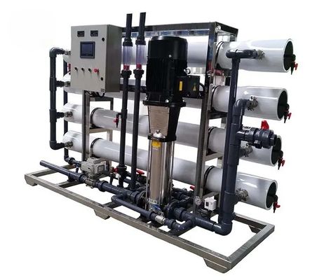 6TPH 7.9kW FRP Tanks Brackish Water Reverse Osmosis Water Plant