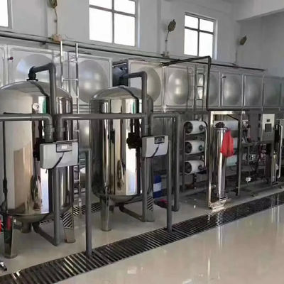 6TPH 7.9kW SS304 Tanks Brackish Water Reverse Osmosis Water Plant