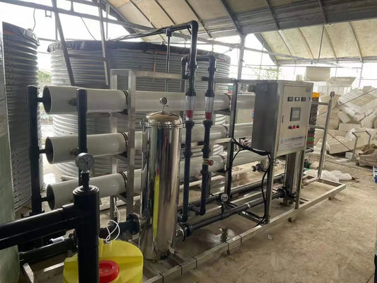 6TPH 7.9kW SS304 Tanks Brackish Water Reverse Osmosis Water Plant