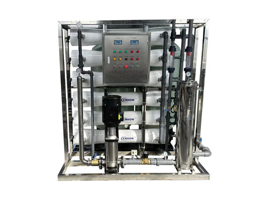 8TPH SS304 Tanks Industrial Reverse Osmosis Pure Water Machine