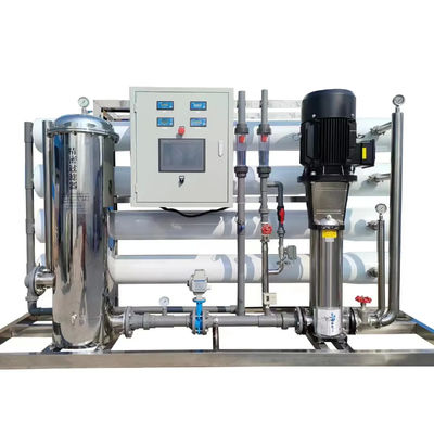 8TPH SS304 Tanks Industrial Reverse Osmosis Pure Water Machine