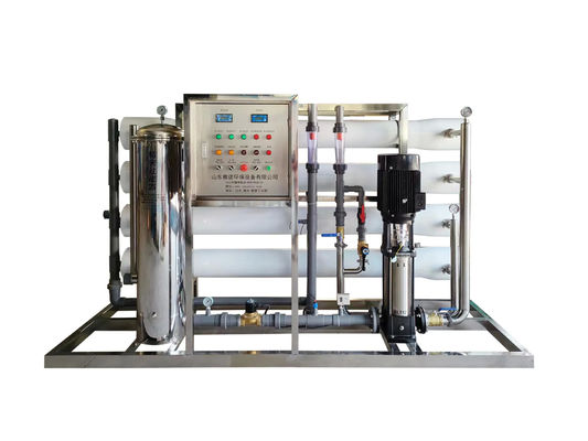 8TPH SS304 Tanks Industrial Reverse Osmosis Pure Water Machine