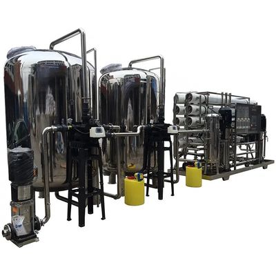 Customizable 10T/H TWO STAGE RO Purified Water System For Water Filtration