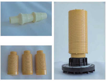 Industrial FRP Storage Tank 1035" - φ250×890mm 2.5'' Thread 0.5-1.0 T/H for Process Water Systems