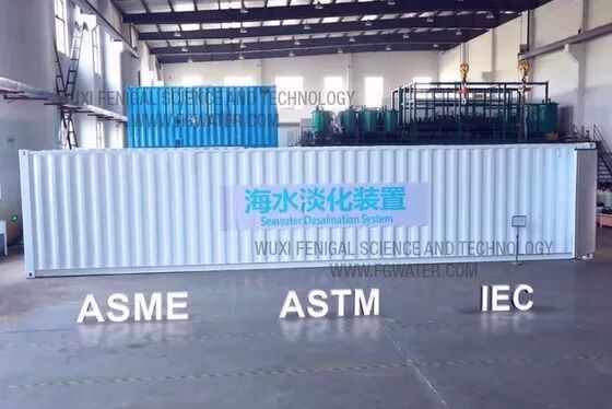 100 M³/day 70% Recovery Rate Brackish Water Reverse Osmosis System in 20ft Container