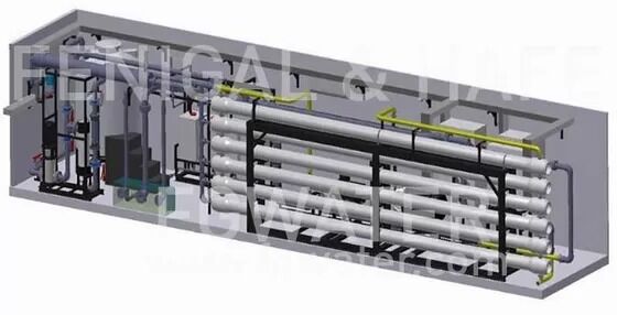 500 M³/day Containerized BWRO System with 70% Recovery Rate and 1.04 kWh/m³ Energy Consumption