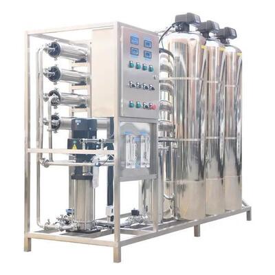 500L/H Commercial Reverse Osmosis Water Purification System with 3 FRP Pretreatment Tanks