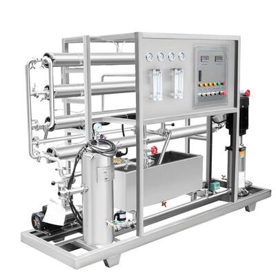 500L/H Commercial Reverse Osmosis Water Purification System with 3 FRP Pretreatment Tanks