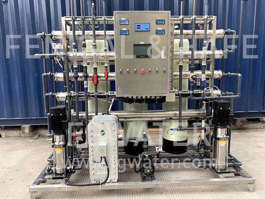 200GPM Ion Exchange Water Purification System , EDI Plant Water Treatment