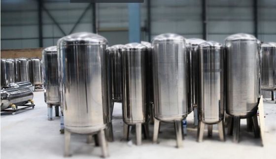 Stainless Steel Water Treatment Spare Parts , Pressure Vessel Water Tank