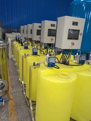 500L PE Tank Automatic Chemical Dosing Unit With Mixer Dosing Pump