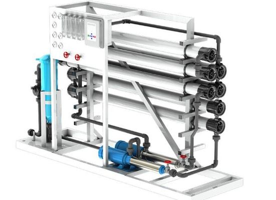 2000GPD Purified Water Treatment System , Double Pass Reverse Osmosis System