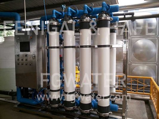 Water Purifiier Ultrafiltration Membrane System With Carbon Filter 320TPD